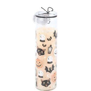 Halloween Retro Cat and Pumpkin Tube Candle